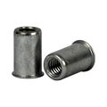 G.L. Huyett Rivet Nut, 1/4"-20 Thread Size, 0.425 in Flange Dia., .580 in L, Steel BTI-CAO2-2520-165/B1